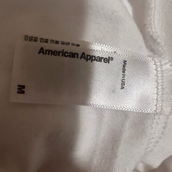 American Apparel Cotton Spandex Jersey Crop T-Shirt - Picture 4 of 4